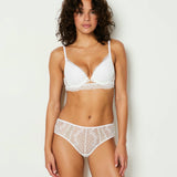 Etam jewel w24 - culotte midi in ecru