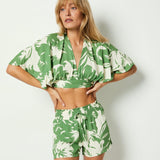 Etam jubika - short in imp bleu vert,,,