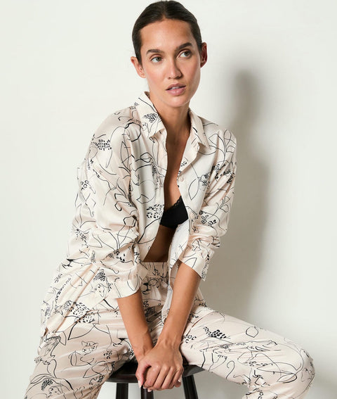 Etam maime - chemise ml in dune