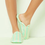 Etam thayna - mules in green print