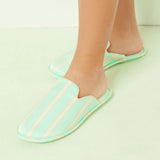 Etam thayna - mules in green print