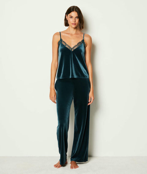 Etam vevy - pantalon in green