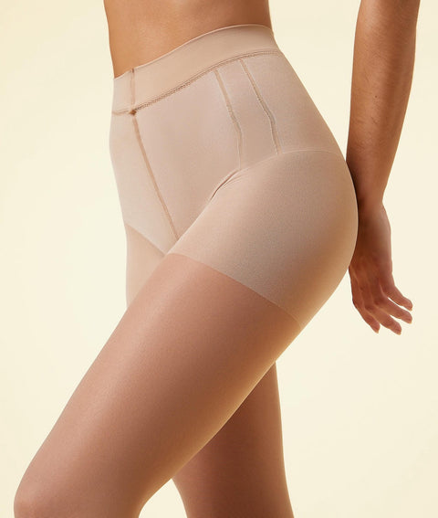 Etam 15D triple action - collant in sand