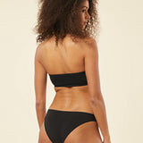 Etam coton 360 - slip high leg in black