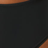 Etam perfect coton - tanga midi in black