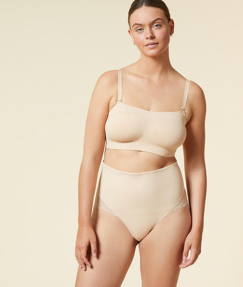 Etam power lace byetam - culotte th in beige