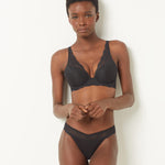 Etam idole n6 triangle bra in black