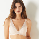 Etam idole n6 triangle bra in powder pink