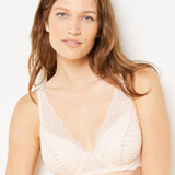 Etam idole n6 triangle bra in powder pink