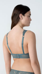 Etam dream n8 triangle bra in anthracite