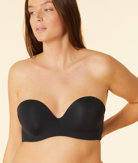 Etam pure fit cf bandeau d bra in black