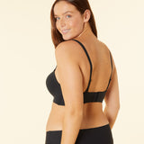 Etam pure fit cf bandeau d bra in black