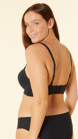 Etam pure fit cf bandeau d bra in black