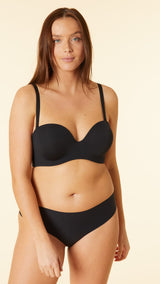 Etam pure fit cf bandeau d bra in black