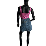Primark shiny crop top in pink