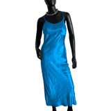 Primark silk dress in blue