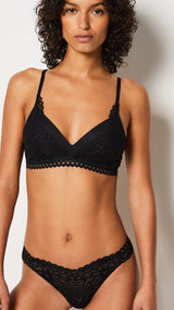 Etam dream tanga in black
