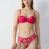 Etam fragrance push balconnet bra in fuchsia