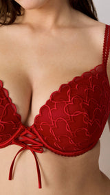 Etam declaration n5 classique bra in red