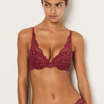Etam legende n3 triangle bra in burgundy