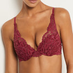 Etam legende n3 triangle bra in burgundy