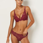 Etam legende n3 triangle bra in burgundy