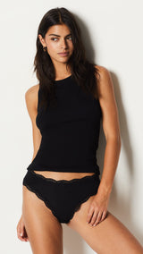 Etam jim micro 3 tangas in black