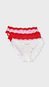 Etam jimma 3 slips in pink