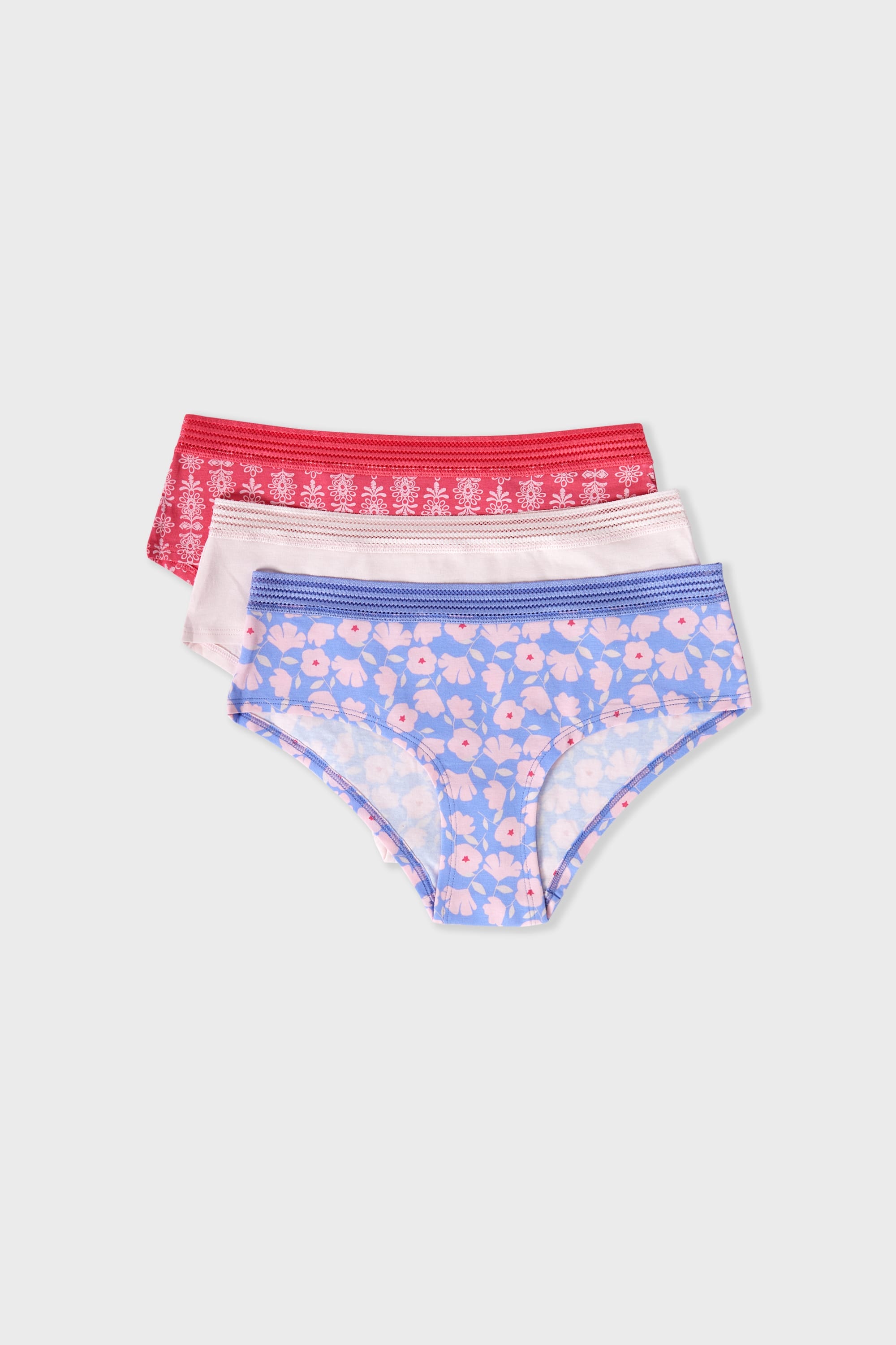 Etam jackie lace 3 shorties 0425 in candy pink