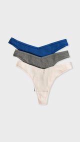 Etam john 3 tangas in royal blue