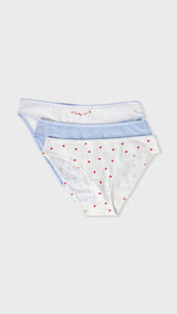 Etam johnnie 3 slips in azure blue