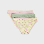 Etam johnnie 3 slips in pale yellow