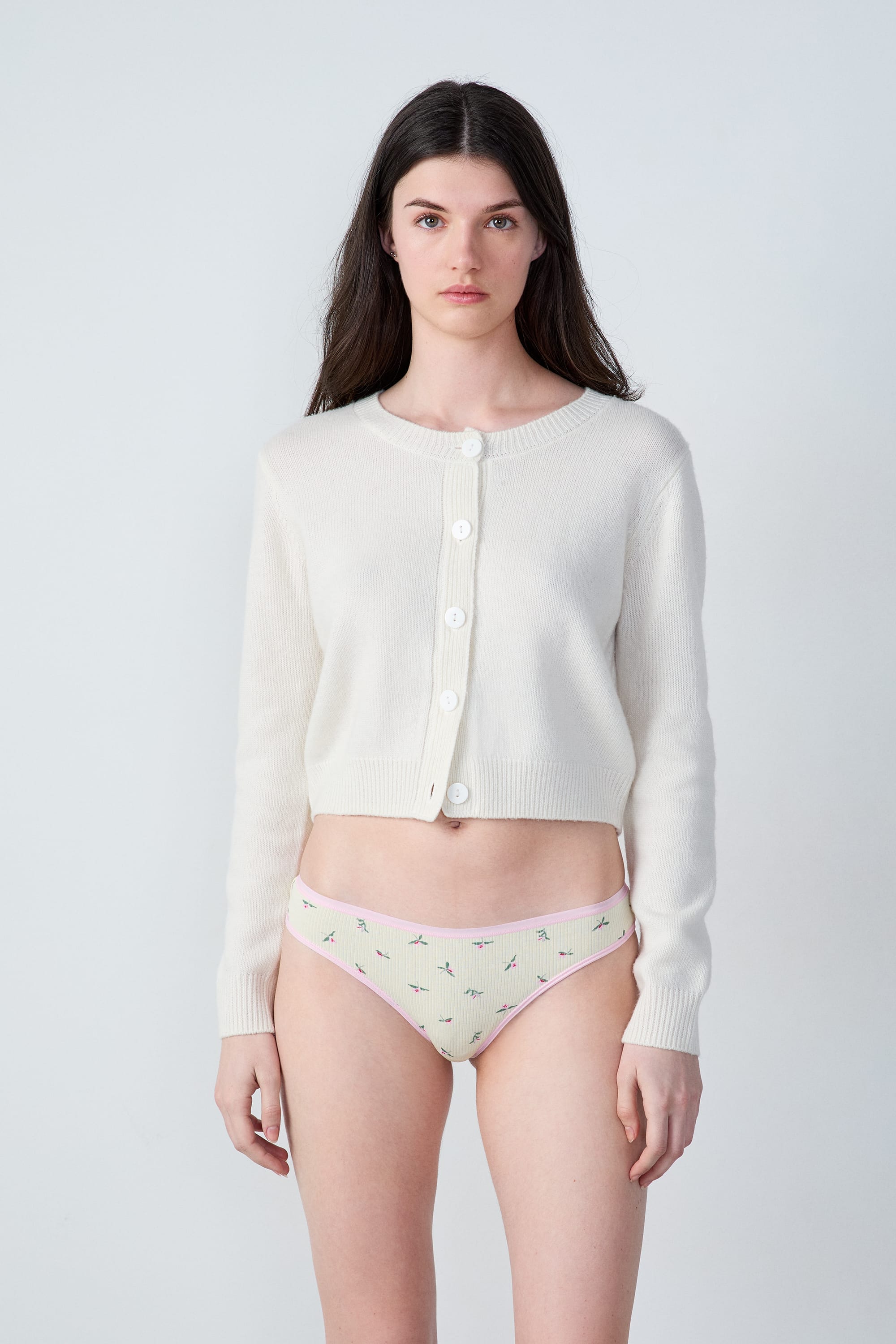 Etam johnnie 3 slips in pale yellow
