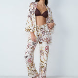 Etam paco pantalon in pink print