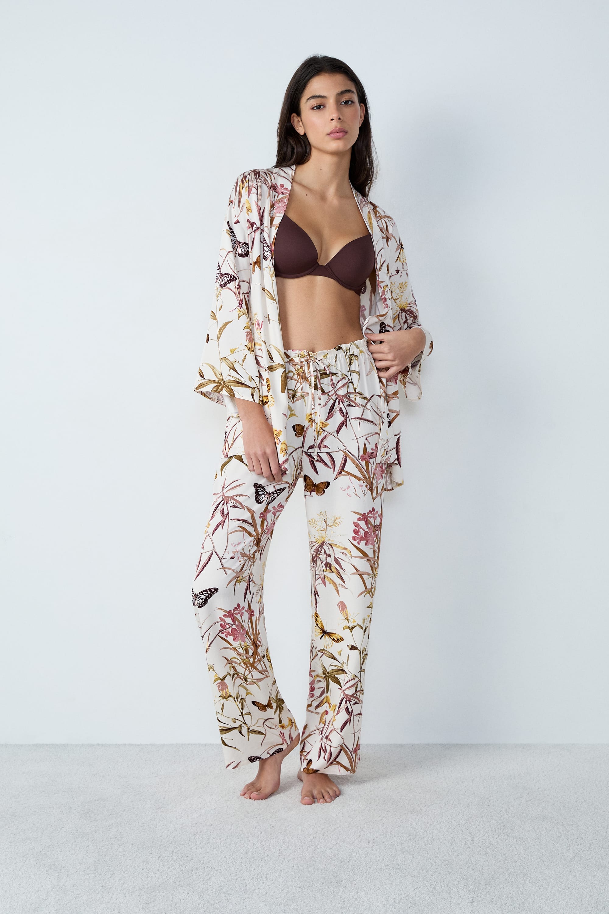 Etam paco pantalon in pink print