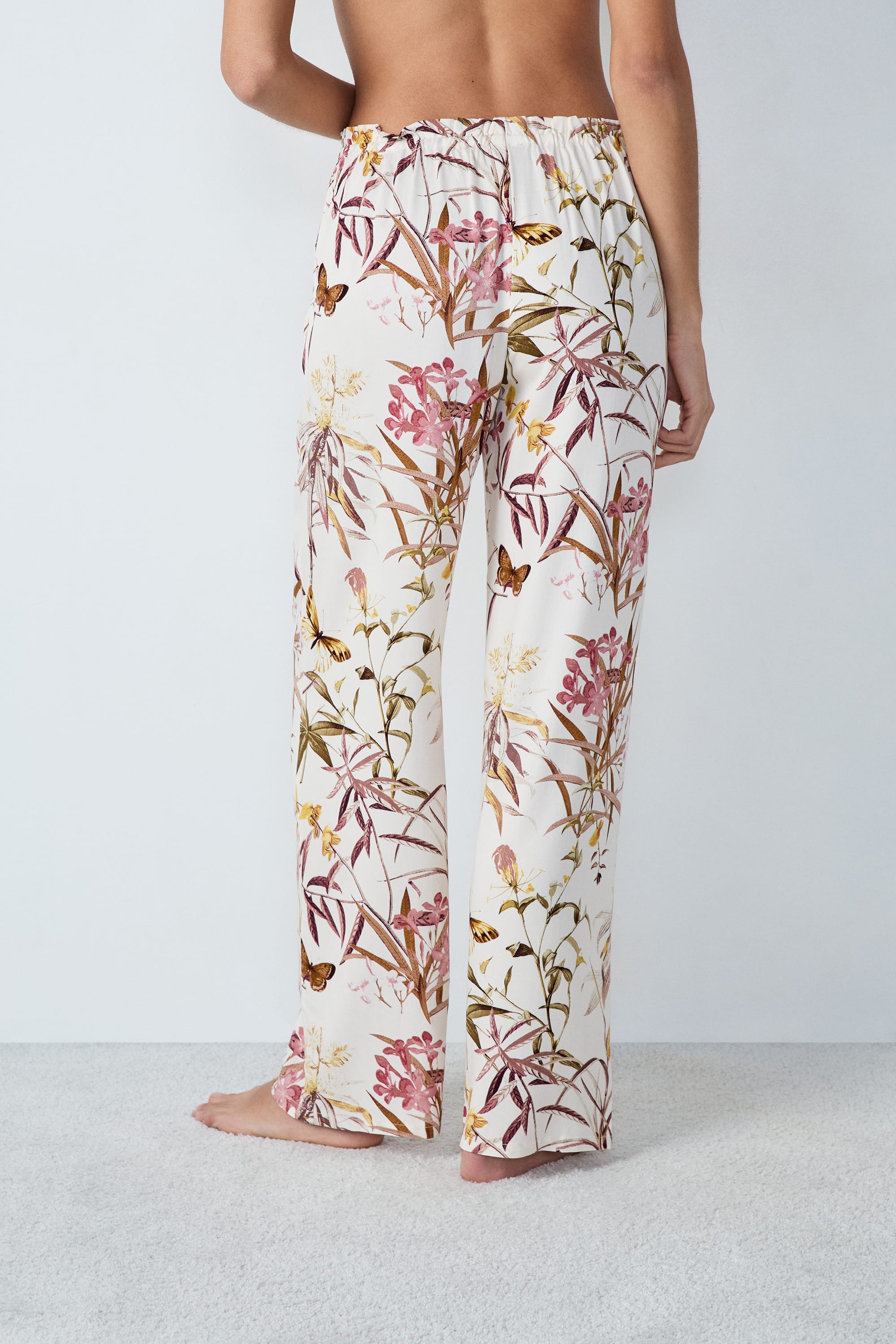 Etam paco pantalon in pink print