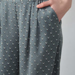 Etam rhett pantalon in green print