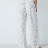 Etam reese pantalon in blue/green print