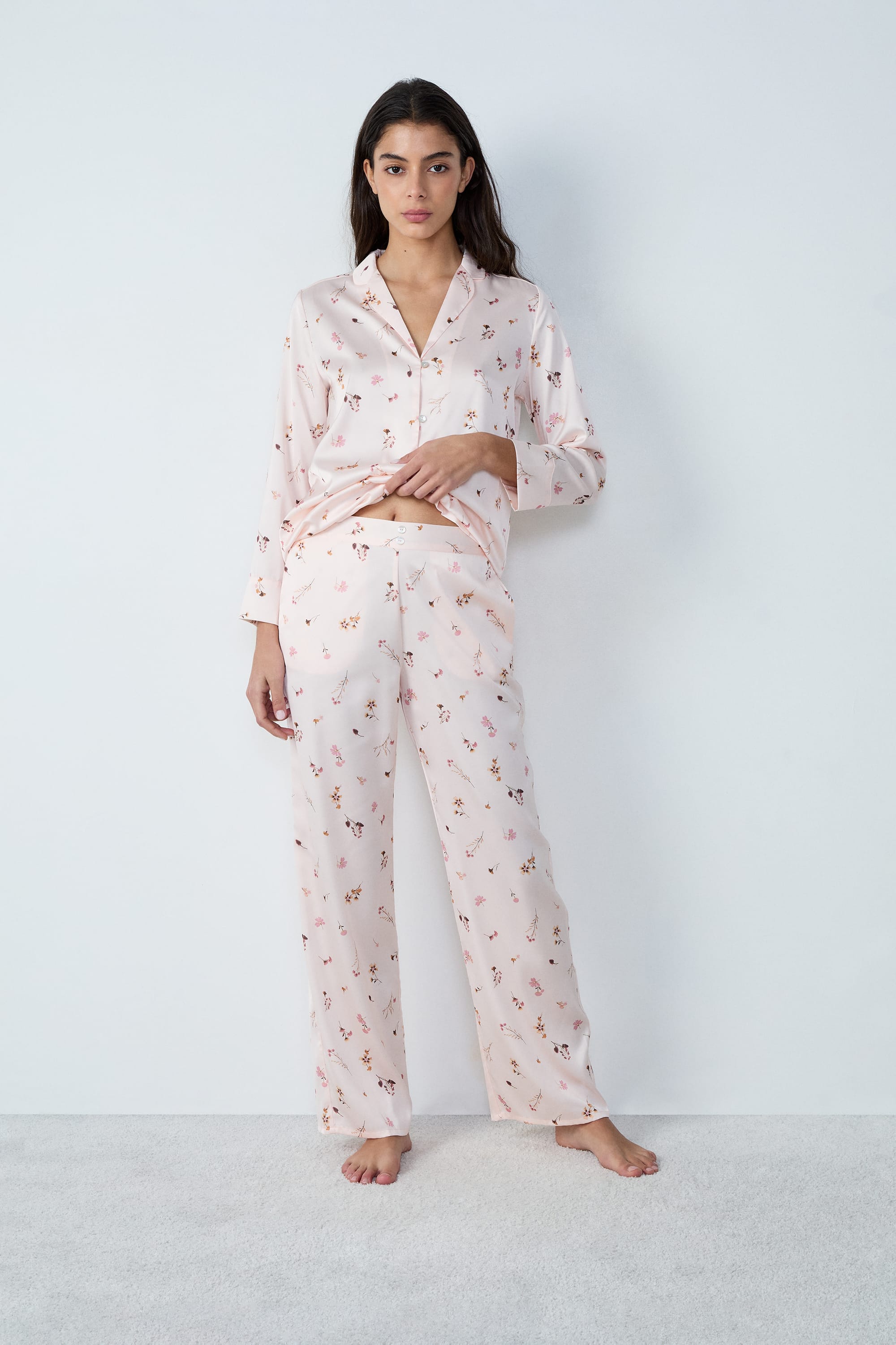 Etam river pantalon in blue/green print