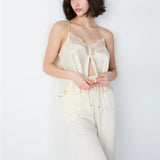 Etam cheeta pantalon 0425 in pale yellow