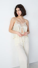 Etam cheeta pantalon 0425 in pale yellow