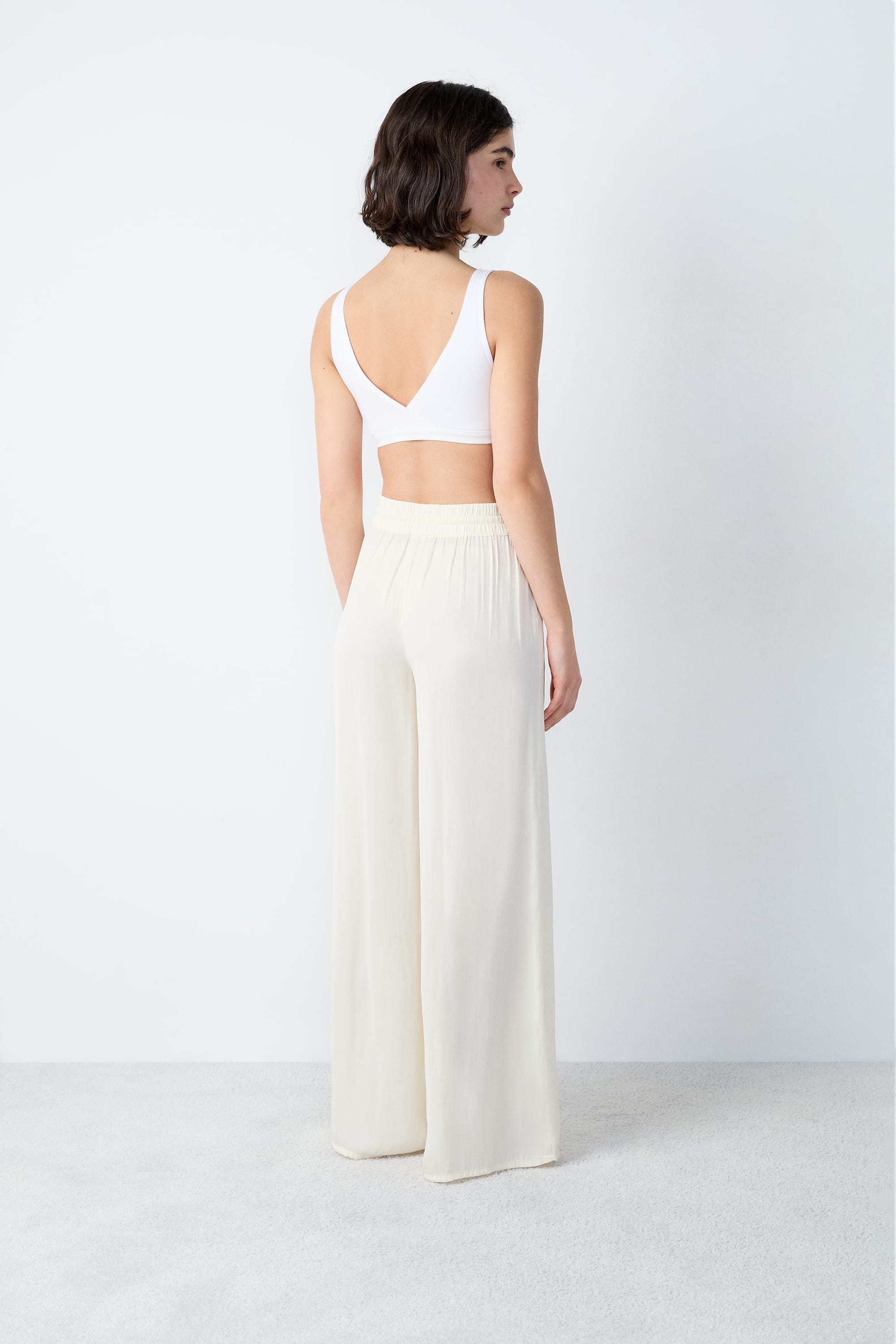 Etam cheeta pantalon 0425 in pale yellow