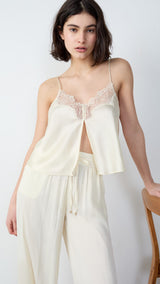 Etam eventail caraco in pale yellow