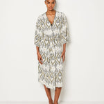 Etam nytro deshabille in blue/green print