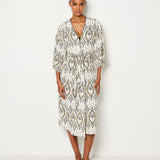 Etam nytro deshabille in blue/green print