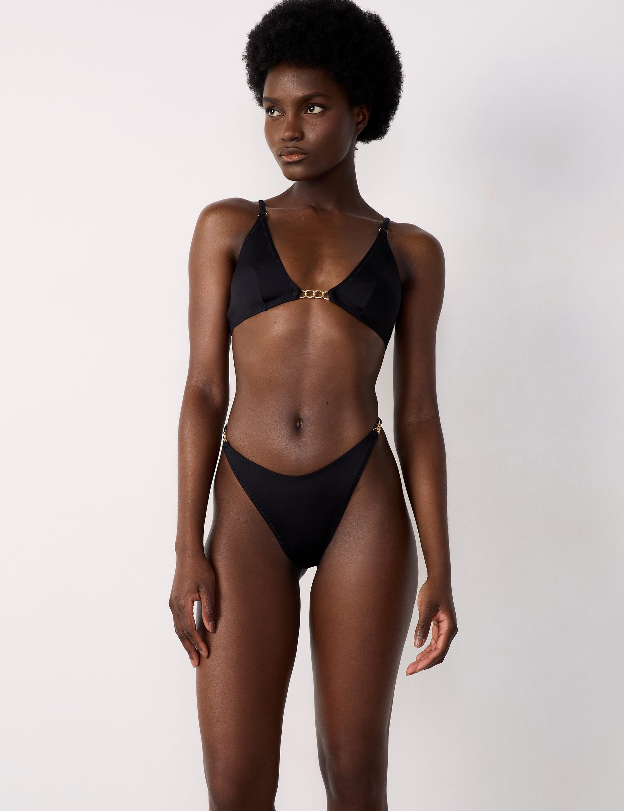 Etam maillon sa triangle bra in black
