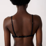 Etam maillon sa triangle bra in black
