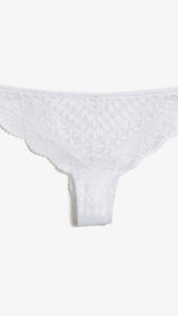 Etam idole tanga in white