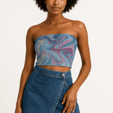 Primark glitter multi-colour bandeau top in multi-colour