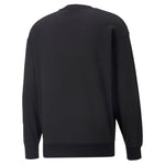 Puma classics relaxed crewneck sweatshirt men in black - Back View